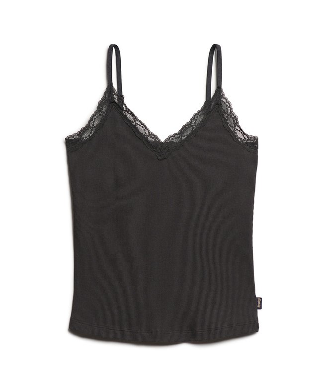 Athletic Essential Lace Trim Cami Top