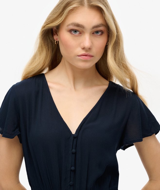 Short Sleeve Beach Playsuit