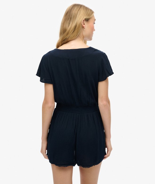 Short Sleeve Beach Playsuit