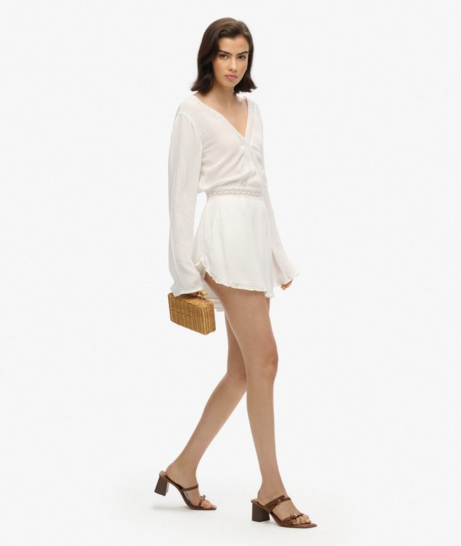 Flare Sleeve Cut Out Playsuit