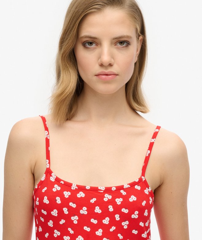Printed Cami Jersey Mini Dress