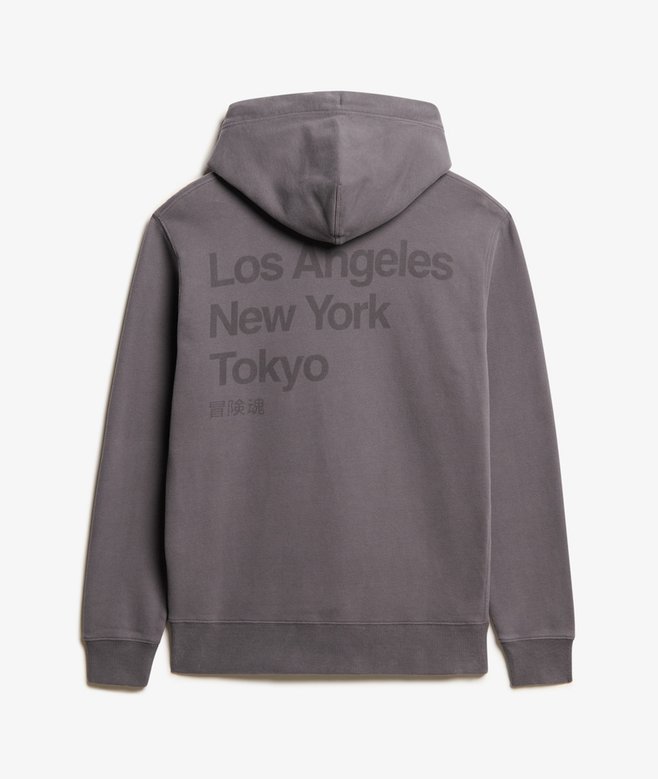 Core Logo City Loose Fit Hoodie