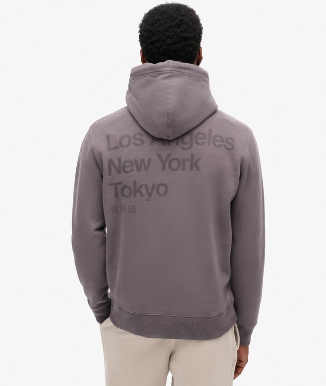 Core Logo City Loose Fit Hoodie