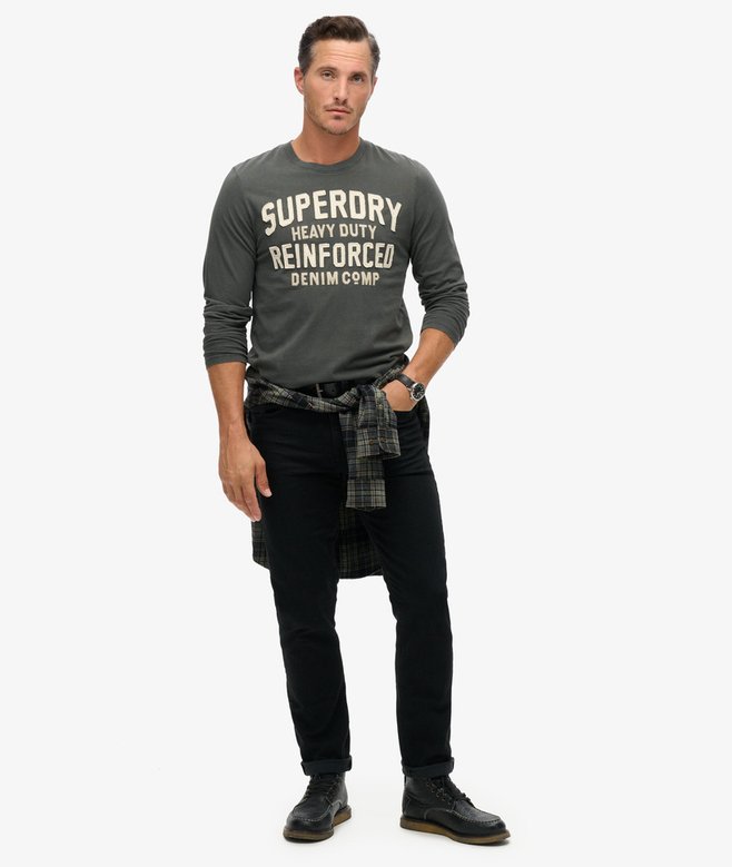 Workwear Applique Long Sleeve Top