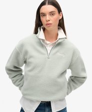 Country Club Borg Lined Half Zip Sweatshirt