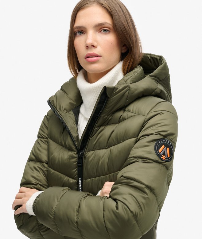 Hooded Fuji Mid Padded Coat