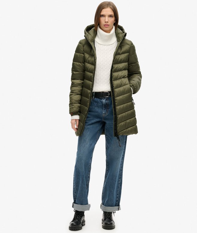 Hooded Fuji Mid Padded Coat
