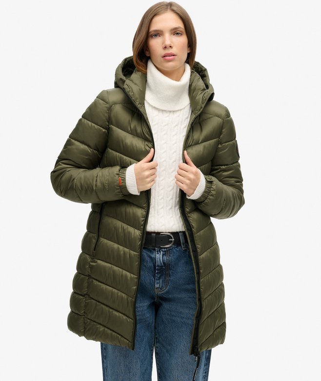 Hooded Fuji Mid Padded Coat