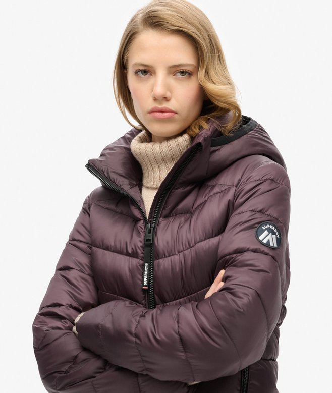 Hooded Fuji Quilted Padded Jacket