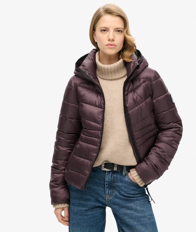 Hooded Fuji Quilted Padded Jacket