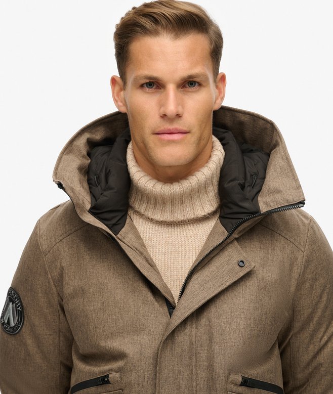 City Tweed Padded Bomber Jacket