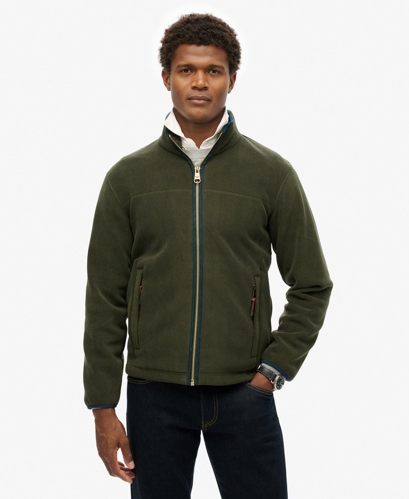 mens Estate Full Zip Fleece in Surplus Goods Olive Green