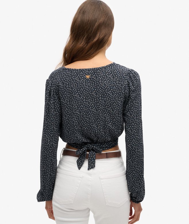 Vintage Tie Front Top