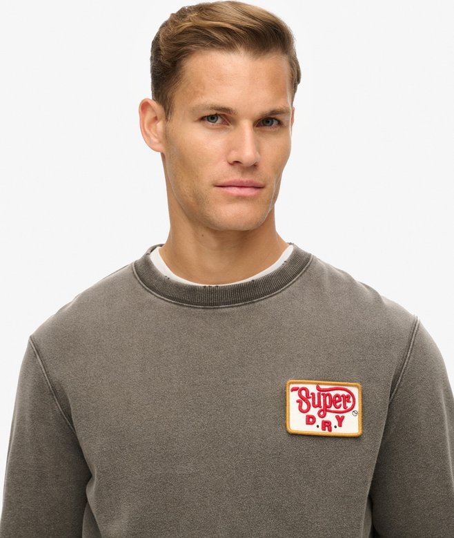 Mechanic Loose Fit Crew Sweatshirt