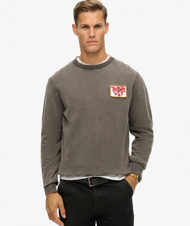 Mechanic Loose Fit Crew Sweatshirt