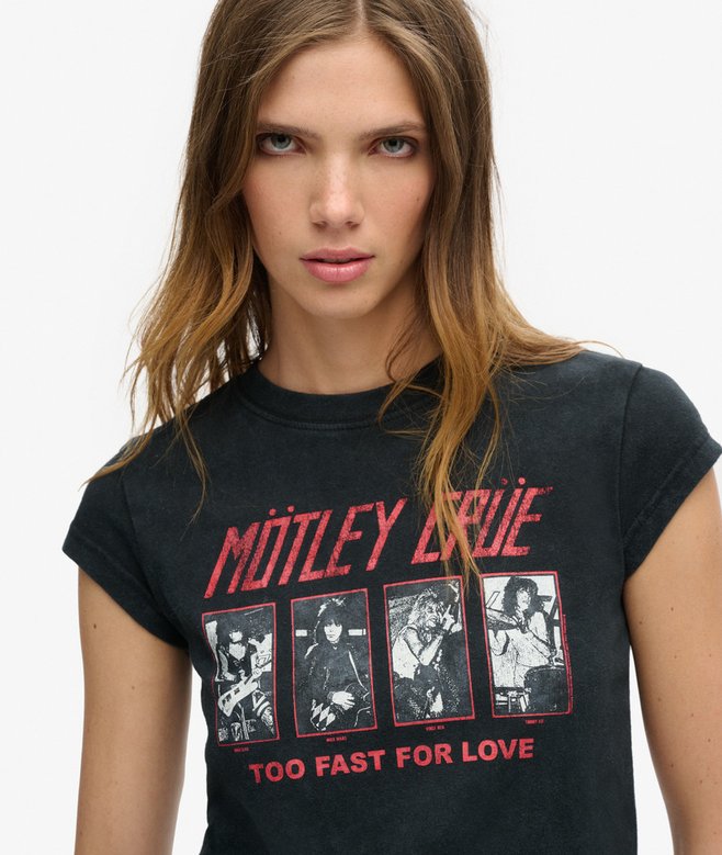Motley Crue x Superdry Cap Sleeve T-Shirt