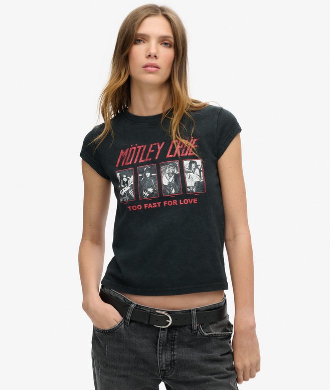 Motley Crue x Superdry Cap Sleeve T-Shirt