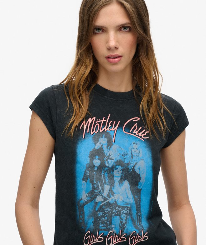 Motley Crue x Superdry Cap Sleeve T-Shirt