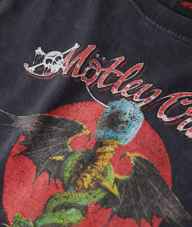 Motley Crue x Superdry Cap Sleeve T-Shirt