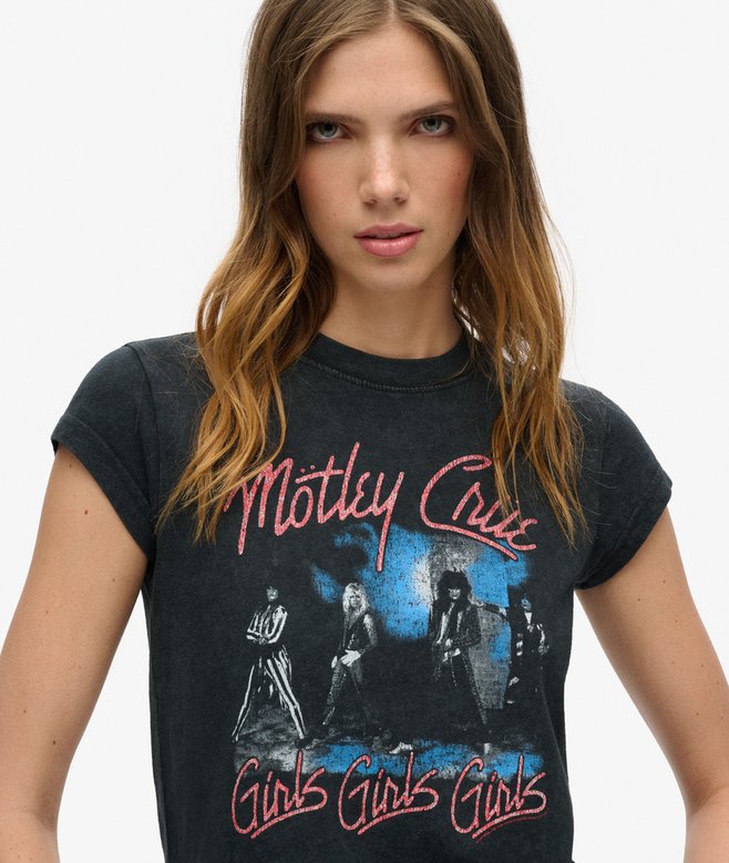 Motley Crue x Superdry Cap Sleeve T-Shirt