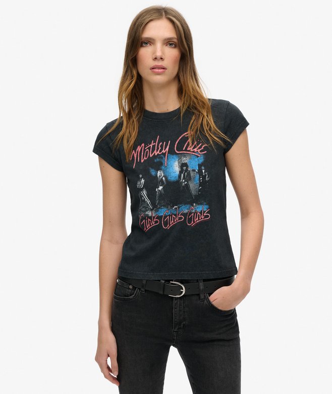 Motley Crue x Superdry Cap Sleeve T-Shirt