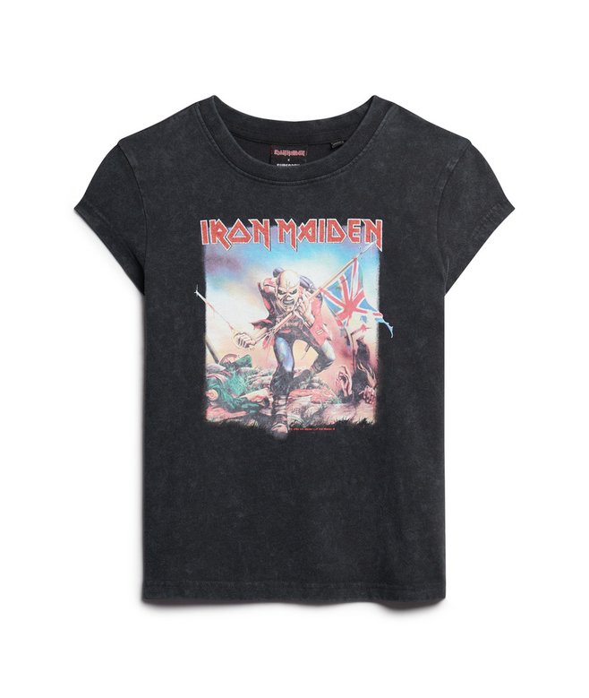 Iron Maiden x Superdry Cap Sleeve Band T-Shirt