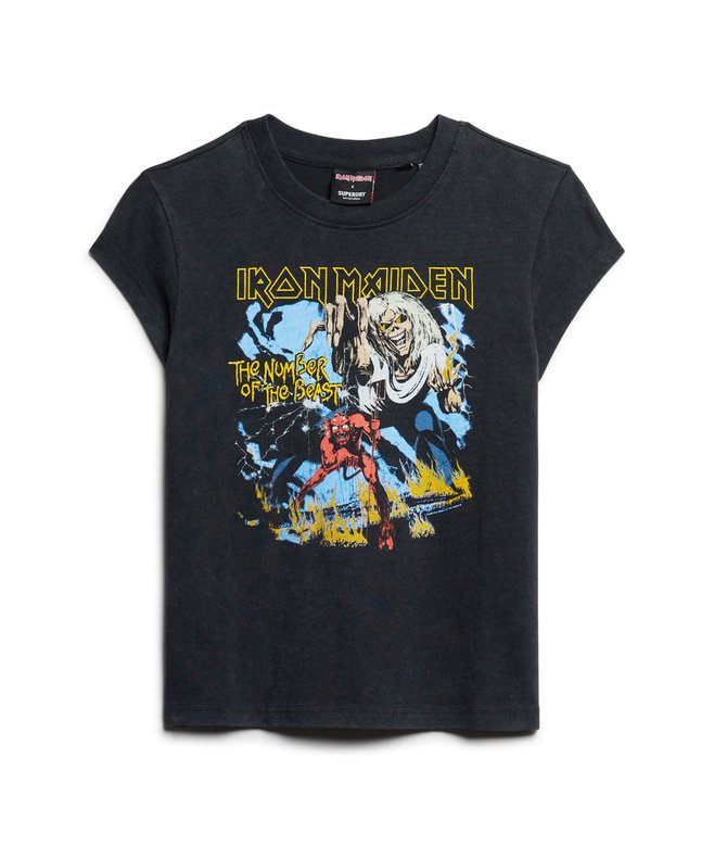 Iron Maiden x Superdry Cap Sleeve Band T-Shirt