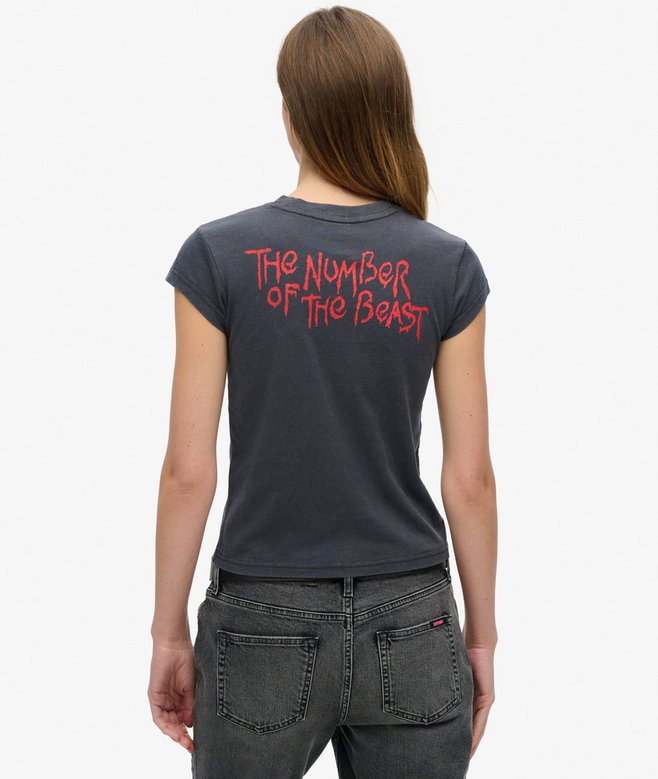 Iron Maiden x Superdry Cap Sleeve Band T-Shirt