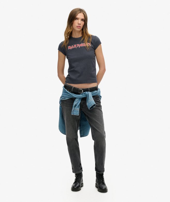 Iron Maiden x Superdry Cap Sleeve Band T-Shirt