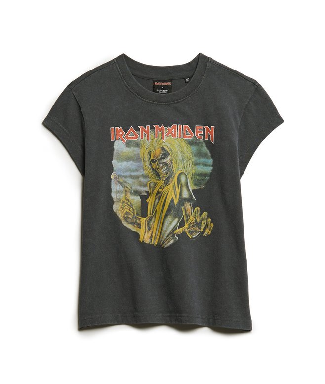 Iron Maiden x Superdry Cap Sleeve Band T-Shirt