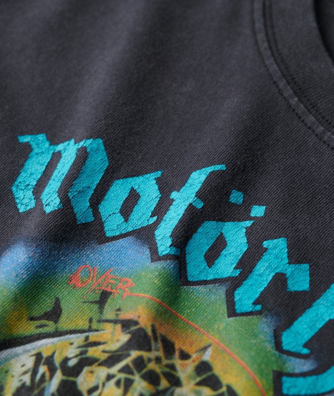 Motörhead x Superdry Cap Sleeve Band T-Shirt