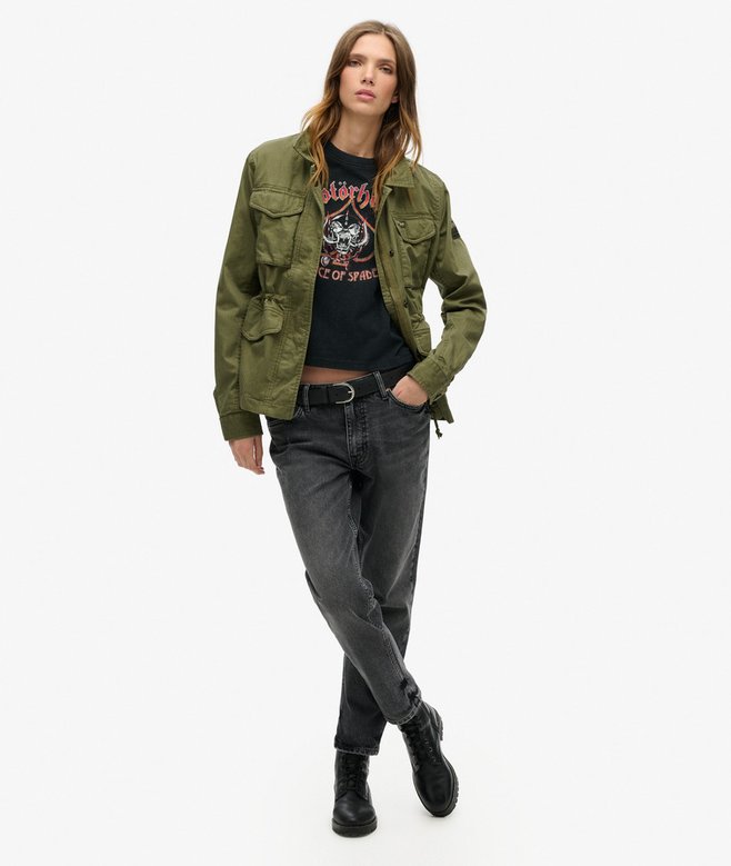 Motörhead x Superdry Cap Sleeve Band T-Shirt