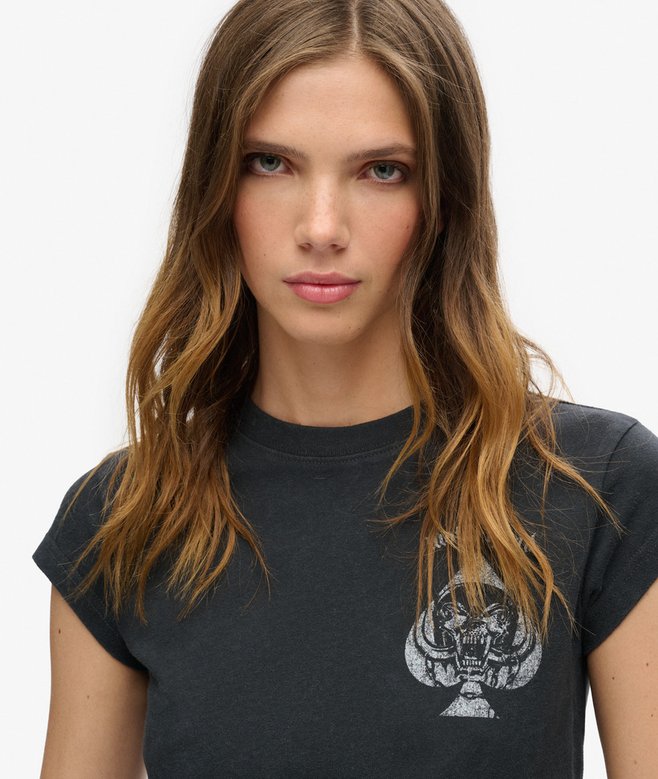 Motörhead x Superdry Cap Sleeve Band T-Shirt