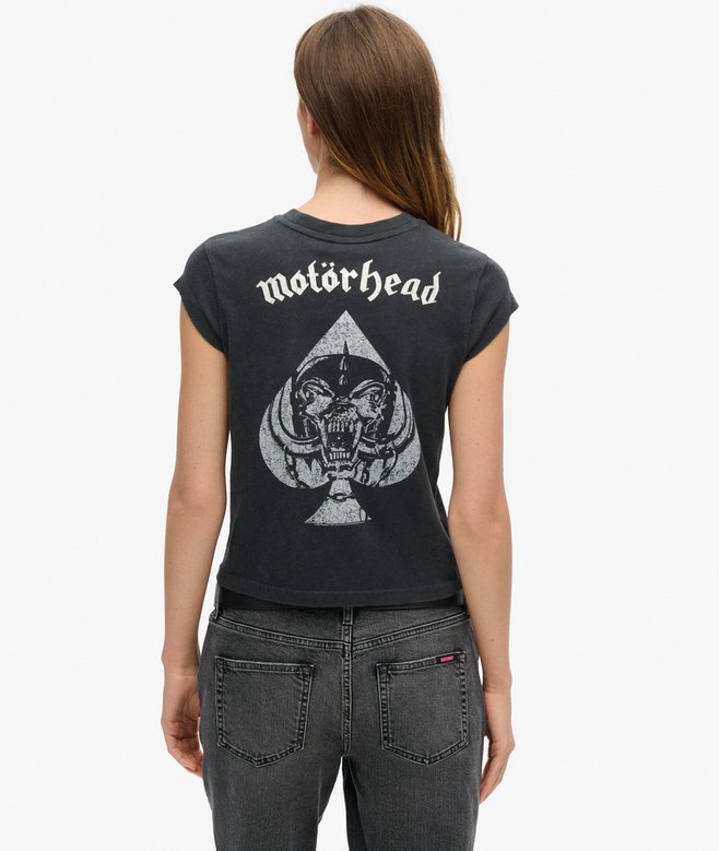 Motörhead x Superdry Cap Sleeve Band T-Shirt