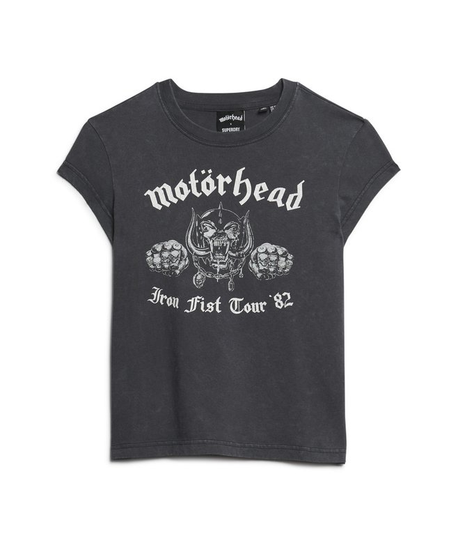 Motörhead x Superdry Cap Sleeve Band T-Shirt