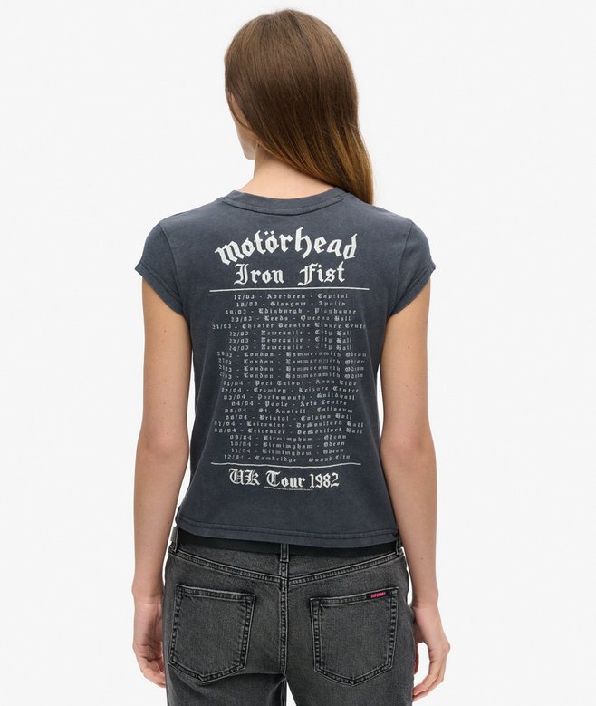 Motörhead x Superdry Cap Sleeve Band T-Shirt