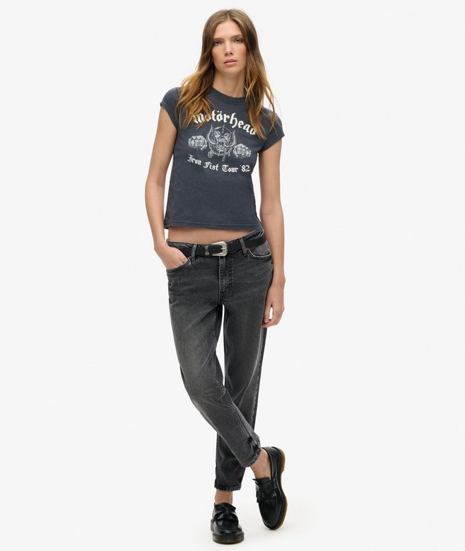 Motörhead x Superdry Cap Sleeve Band T-Shirt