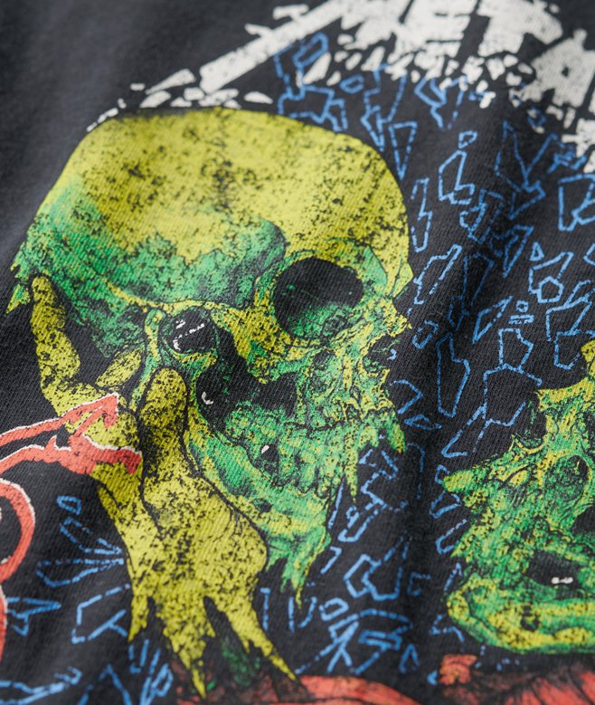 Metallica x Superdry Cap Sleeve Band T-Shirt
