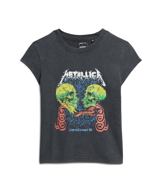Metallica x Superdry Cap Sleeve Band T-Shirt