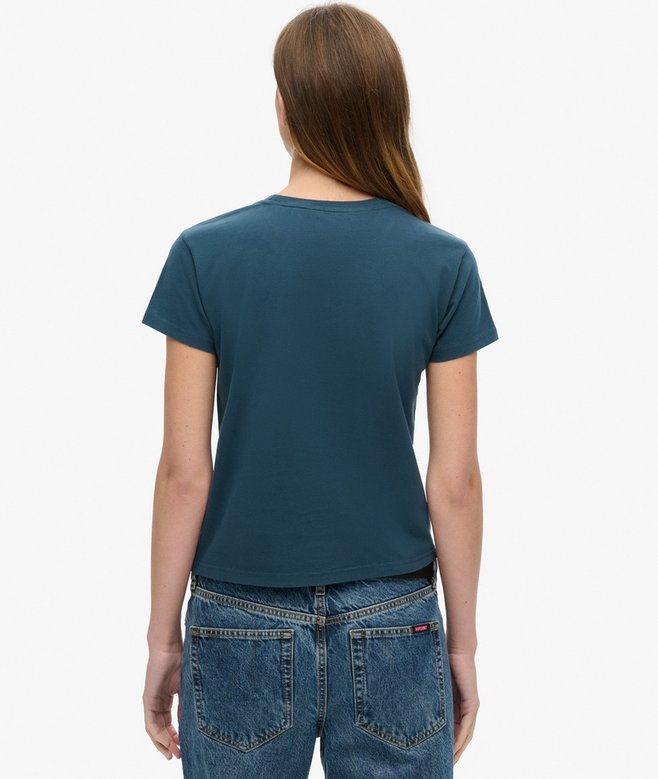 Tattoo Rhinestone Fitted T-Shirt