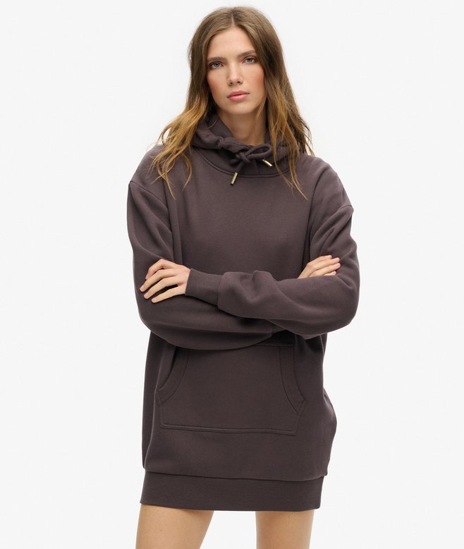 Tattoo Rhinestone Hoodie Dress