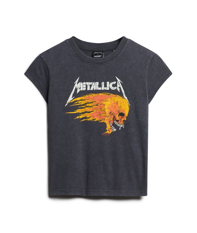 Metallica x Superdry Cap Sleeve Band T-Shirt