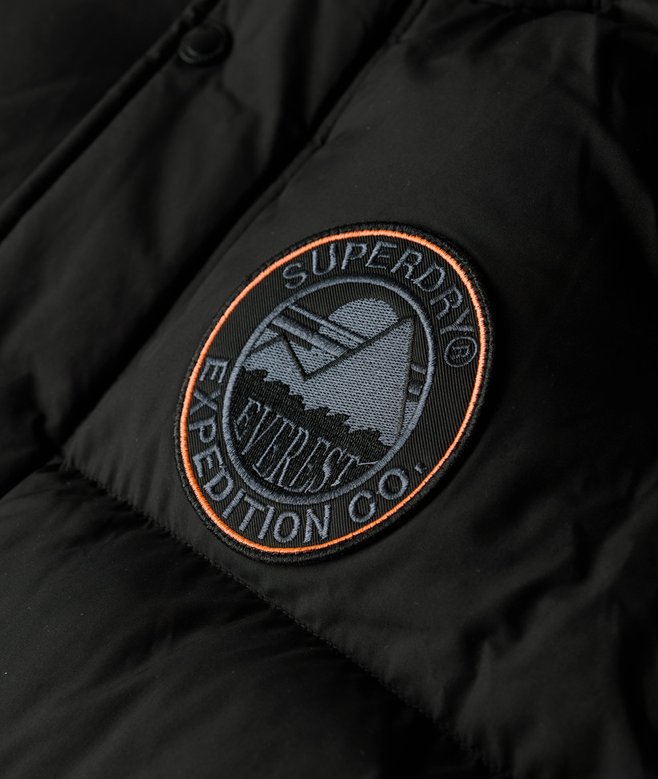 Parka lungo imbottito Everestjet black da Uomo Superdry IT