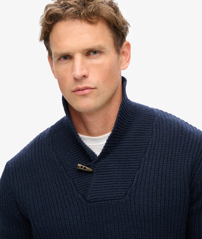 The Merchant Store - Shawl Neck Jumper