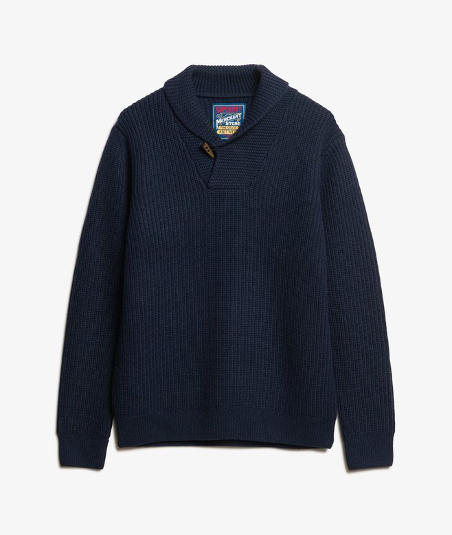 The Merchant Store - Shawl Neck Jumper