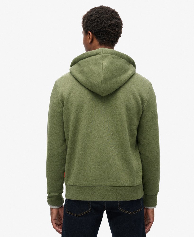 【SUPERDRY】Neon Vintage Logo ジップ パーカー mens Neon Vintage Logo Graphic Zip Hoodie in Storm Grey
