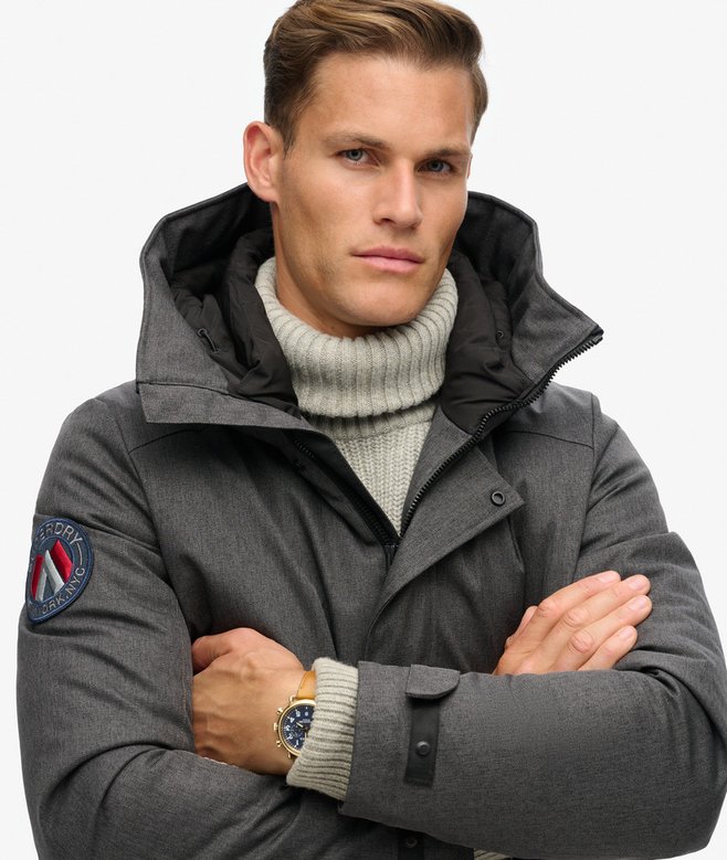 City Tweed Padded Bomber Jacket