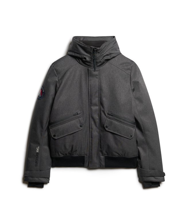 City Tweed Padded Bomber Jacket