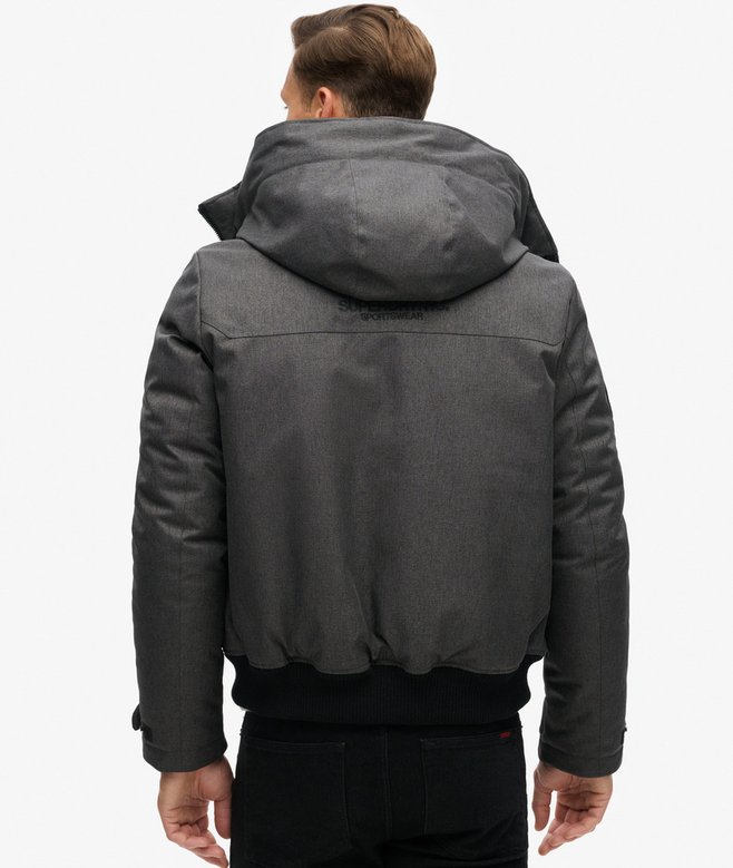 City Tweed Padded Bomber Jacket