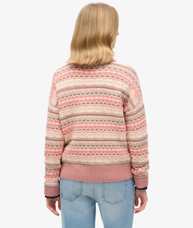 Textured Stripe Pattern Jumper